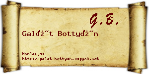 Galát Bottyán névjegykártya
